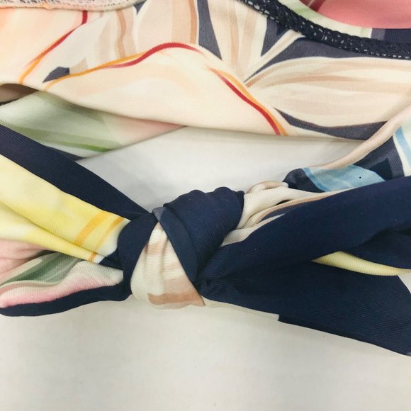 Kona Sol Womens Size Medium Removable Padding Halter Bikini Swim Top Floral NWOT - Picture 4 of 12